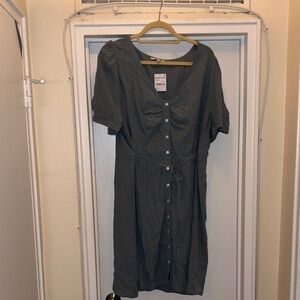 Madewell Button-Front Dress